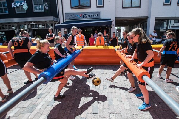 Levend tafelvoetbalspel 